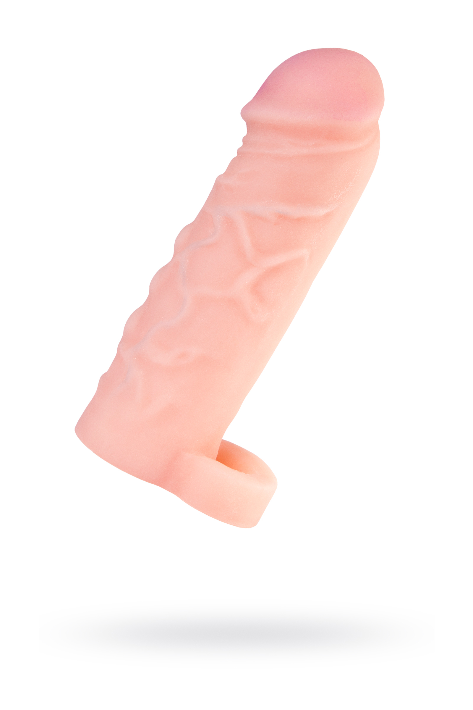 Насадка TOYFA XLover с кольцом, телесная, 17 см, Ø 4