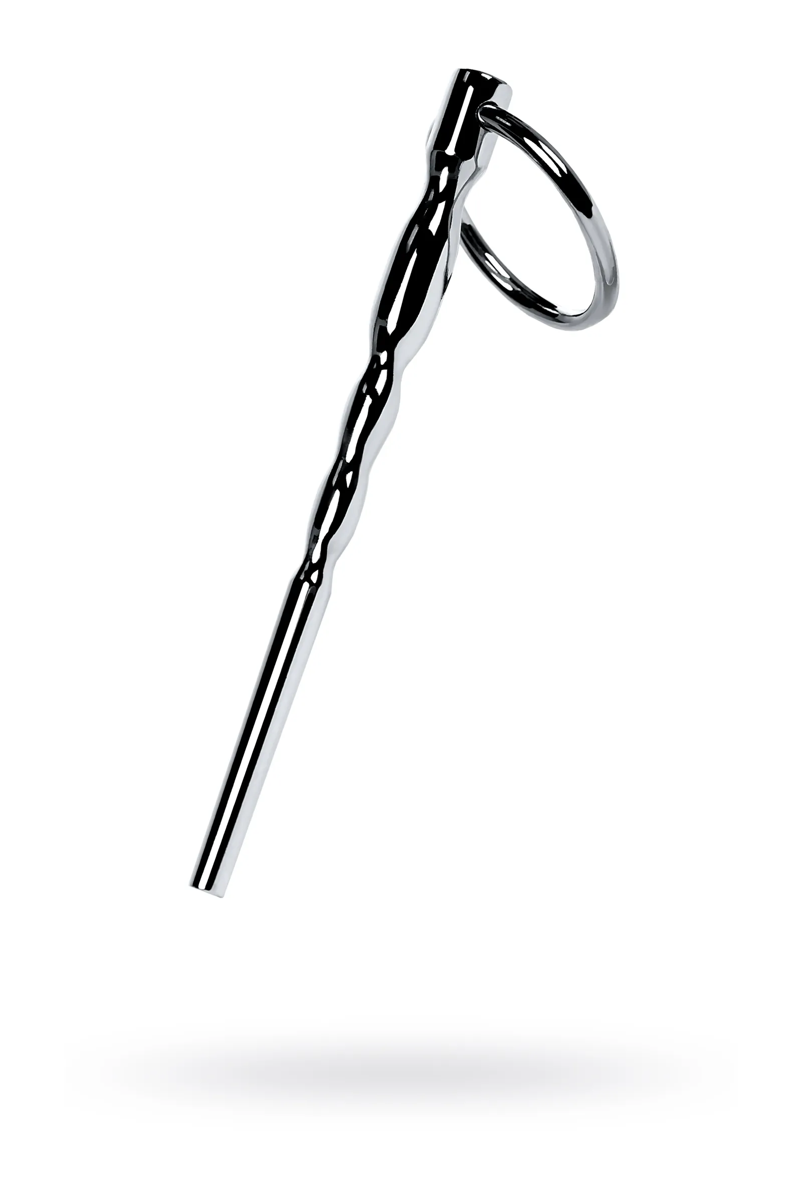 Уретральный плаг елочка с кольцом с основании, TOYFA Metal