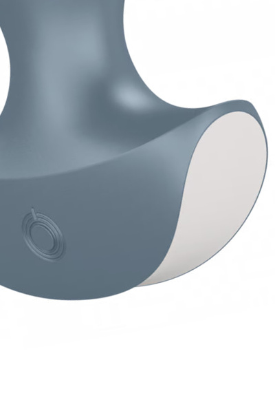 Анальная виброелочка Satisfyer Lolli-Plug 2 Satisfyer, силикон, серый, 11 см