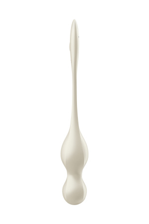 Вагинальные шарики с вибрацией Satisfyer Love Birds 1 Connect App, белый, 22,2 см