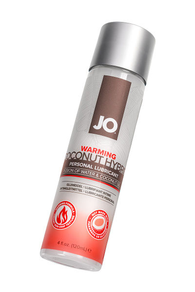 Гибридный лубрикант на основе воды и кокосового масла JO Coconut Hybrid Warming разогревающий, 120мл