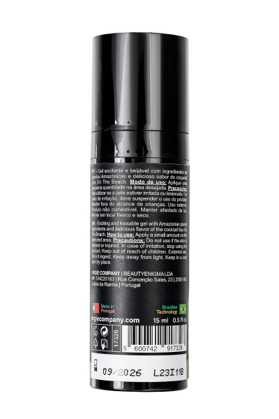 Съедобный гель с эффектом вибрации Orgie DUAL VIBE!, со вкусом коктейля секс на пляже, 15 мл