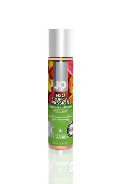 Съедобный лубрикант System JO H2 Tropical passion со вкусом тропических фруктов, 30 мл