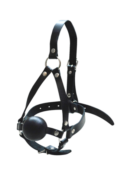 Кляп-шар со сбруей на голову