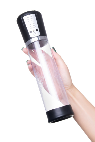 Автоматическая помпа для пениса Sexus Men Expert Sigurd, ABS-пластик, черная, 29 см