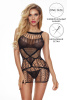 Платье-сетка и стринги Candy Girl Cherish черные, OS