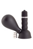 Вибратор на сосок с грушей Черный 8 см. Ø 3,5