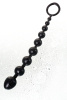 Цепочка анальная TOYFA A-Toys, черная, 23,2 см, Ø 2,7