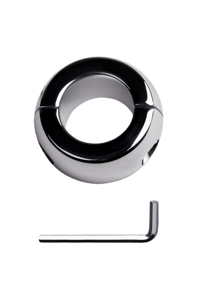 Утяжелитель на мошонку, TOYFA Metal, серебристый, Ø 3,0, 420 гр