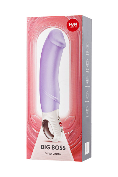 Вибратор для точки G Fun Factory Big Boss, силикон, сиреневый, 23 см